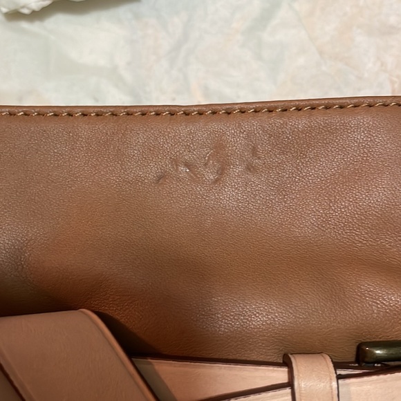 NWT Ann Taylor, small Crossbody bag. Zip top with inside pockets, chain strap - Picture 9 of 10